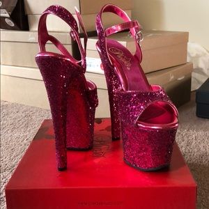 Pleaser Exotic Glitter Heels